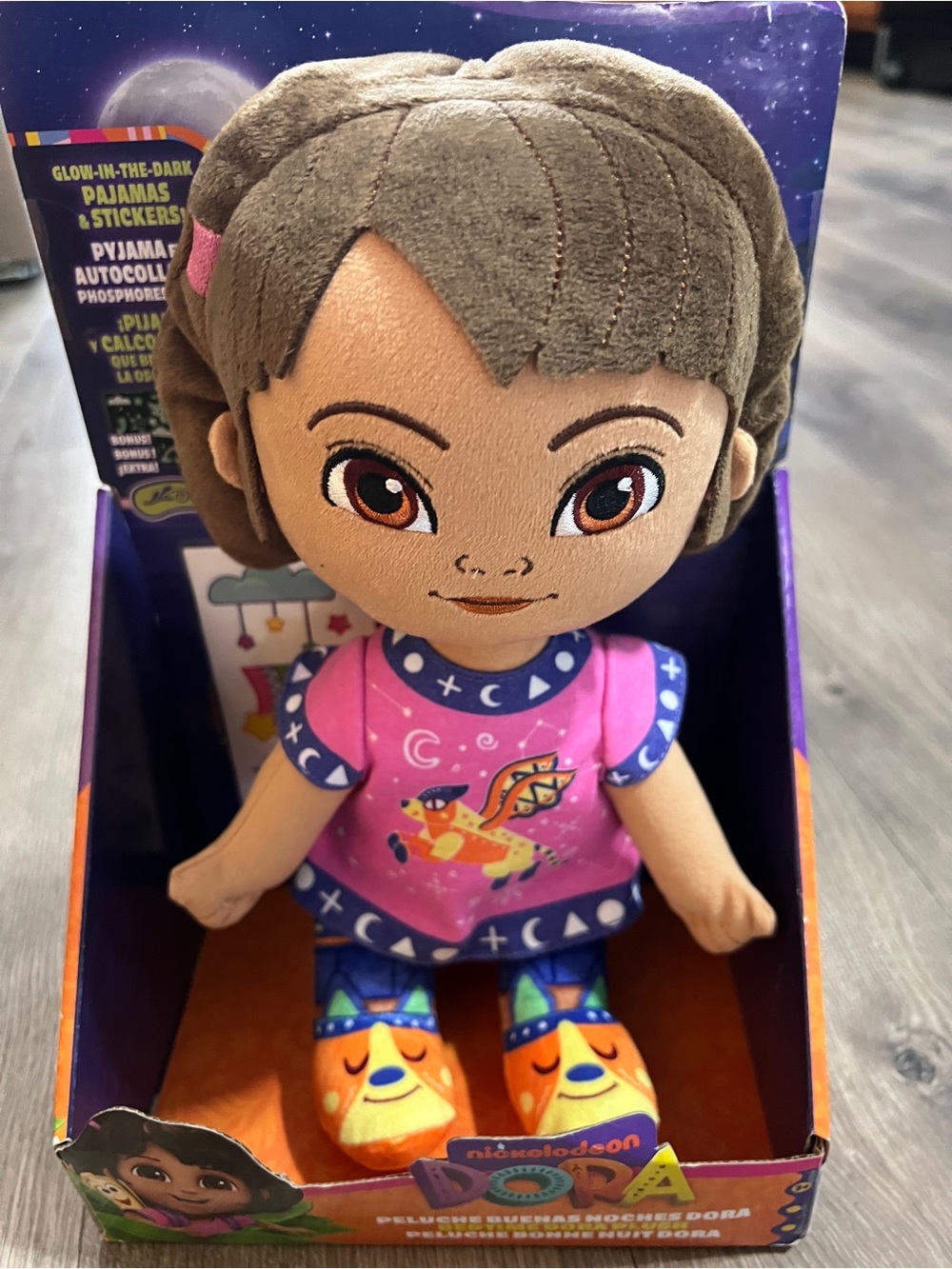 Dora The Explorer Bedtime Glow In the Dark Plush Doll New